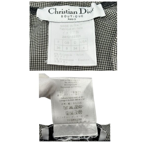 Christian Dior Vintage 2002 J'ADORE Logo Tank Top #36 Gray Black Nylon  [106423] - Picture 12 of 12